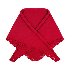 Scarf in organic cotton / 21 / 18 / strawberry glaze