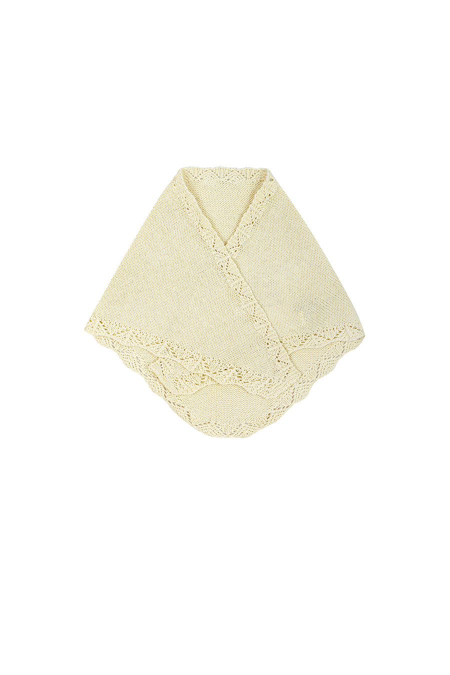 Mini scarf in organic cotton / 21 / 19 / light butter