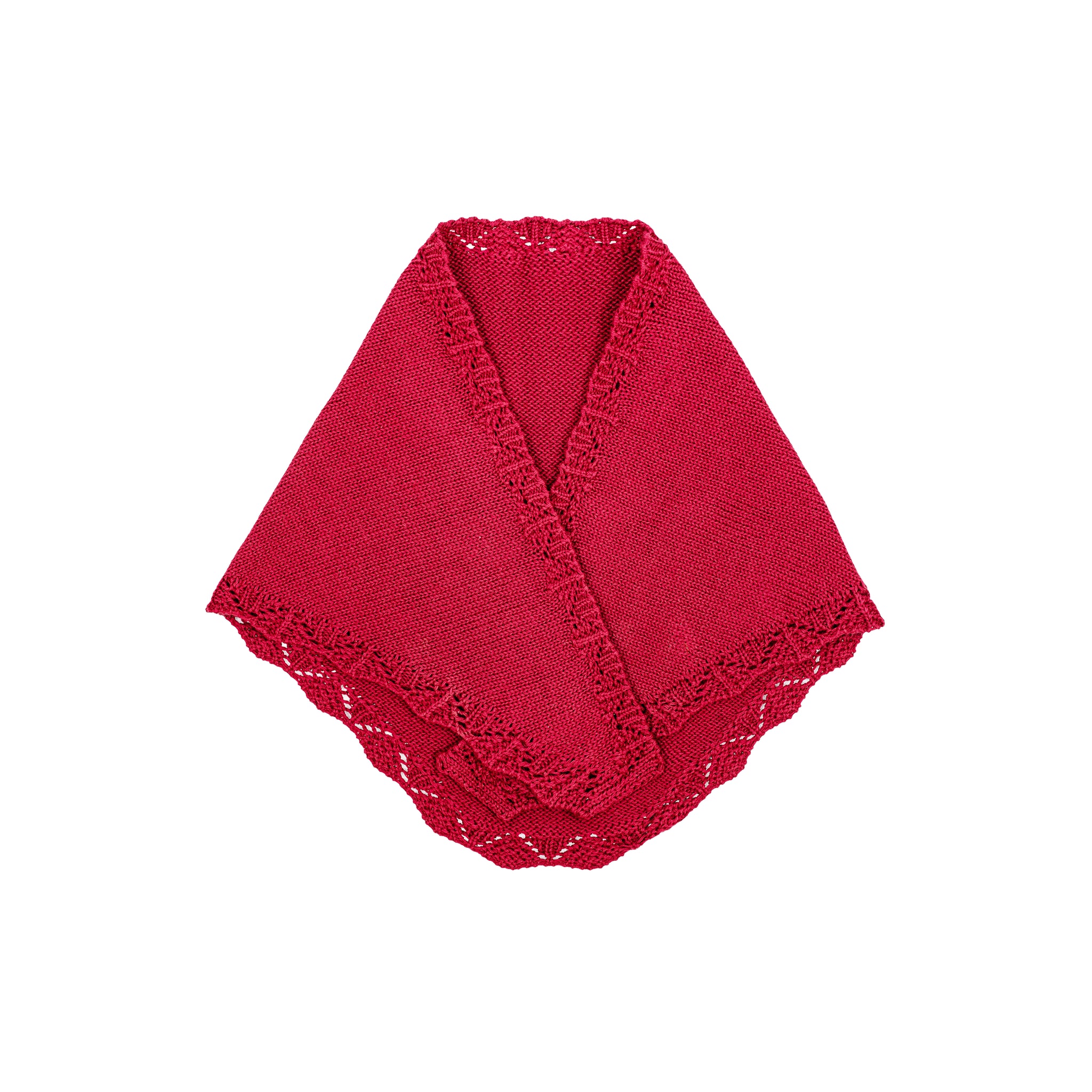 Mini scarf in organic cotton / 21 / 19 / strawberry glaze