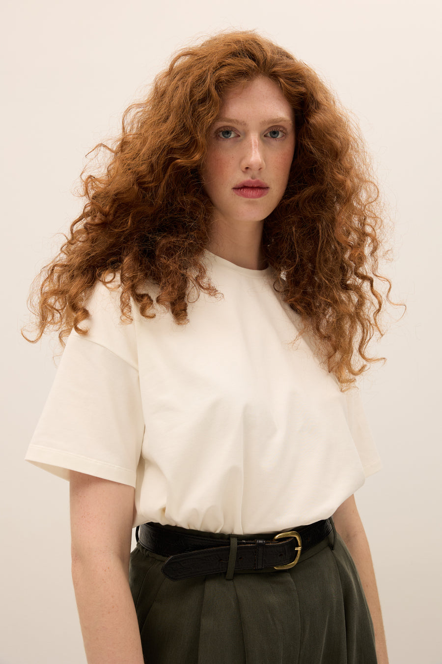 T-shirt in organic cotton / 13 / 27 / cream white