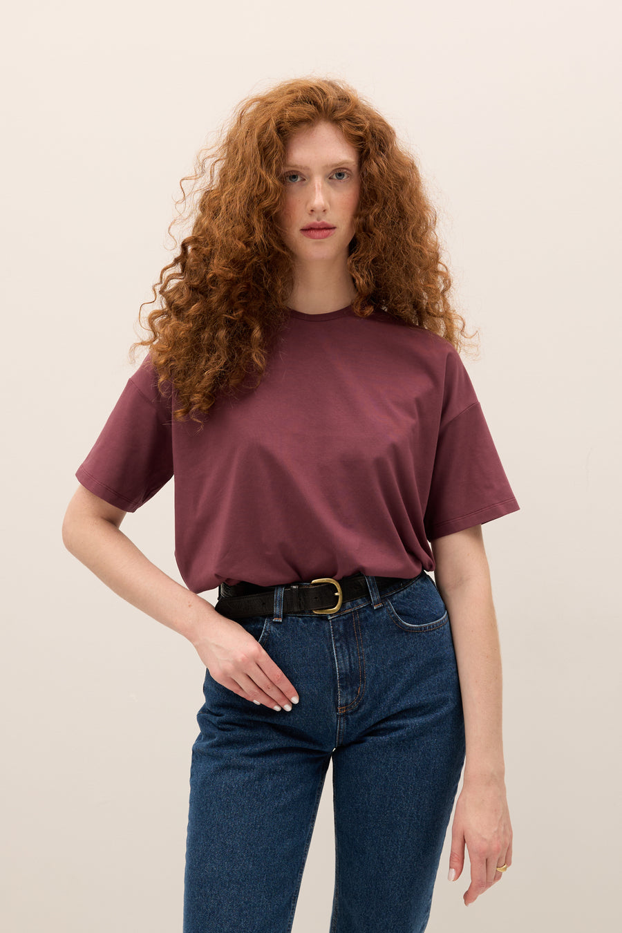 T-shirt in cotton / 13 / 27 / mauvewood