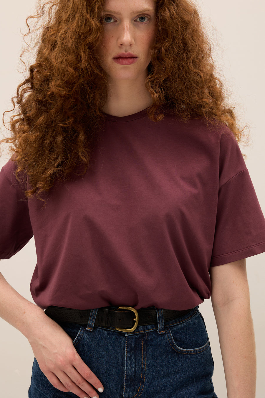 T-shirt in cotton / 13 / 27 / mauvewood