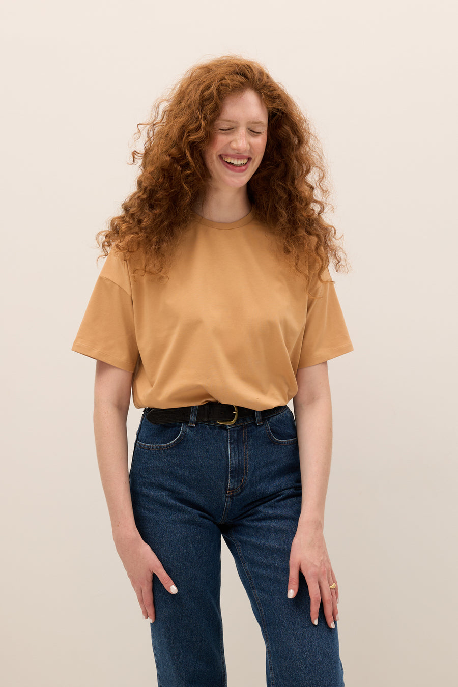 T-shirt in organic cotton / 13 / 27 / caramel