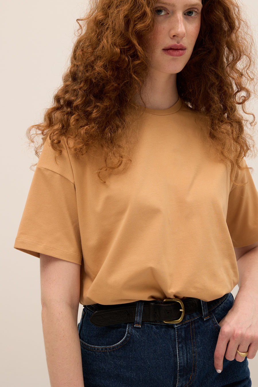T-shirt in organic cotton / 13 / 27 / caramel