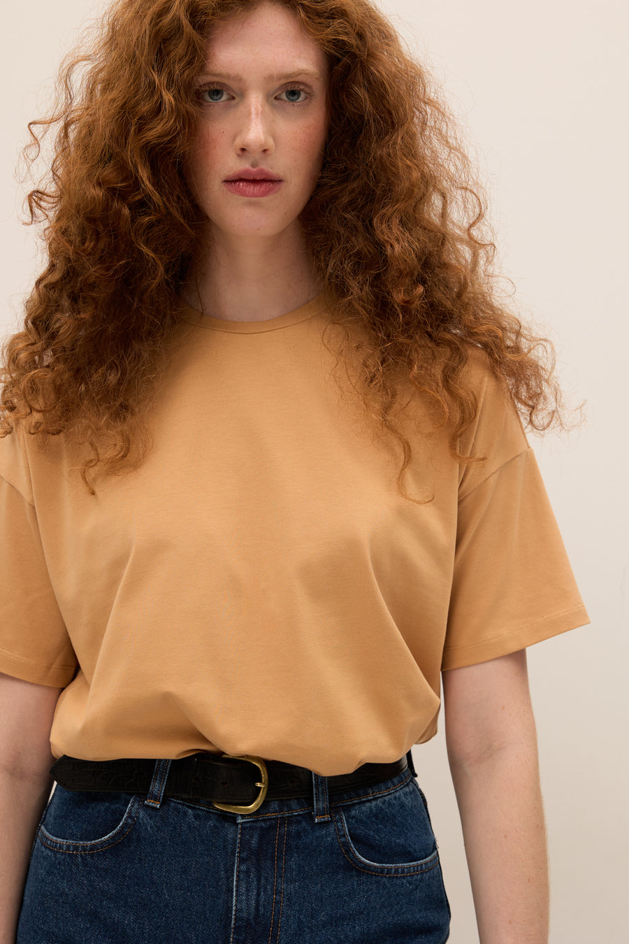 T-shirt in organic cotton / 13 / 27 / caramel