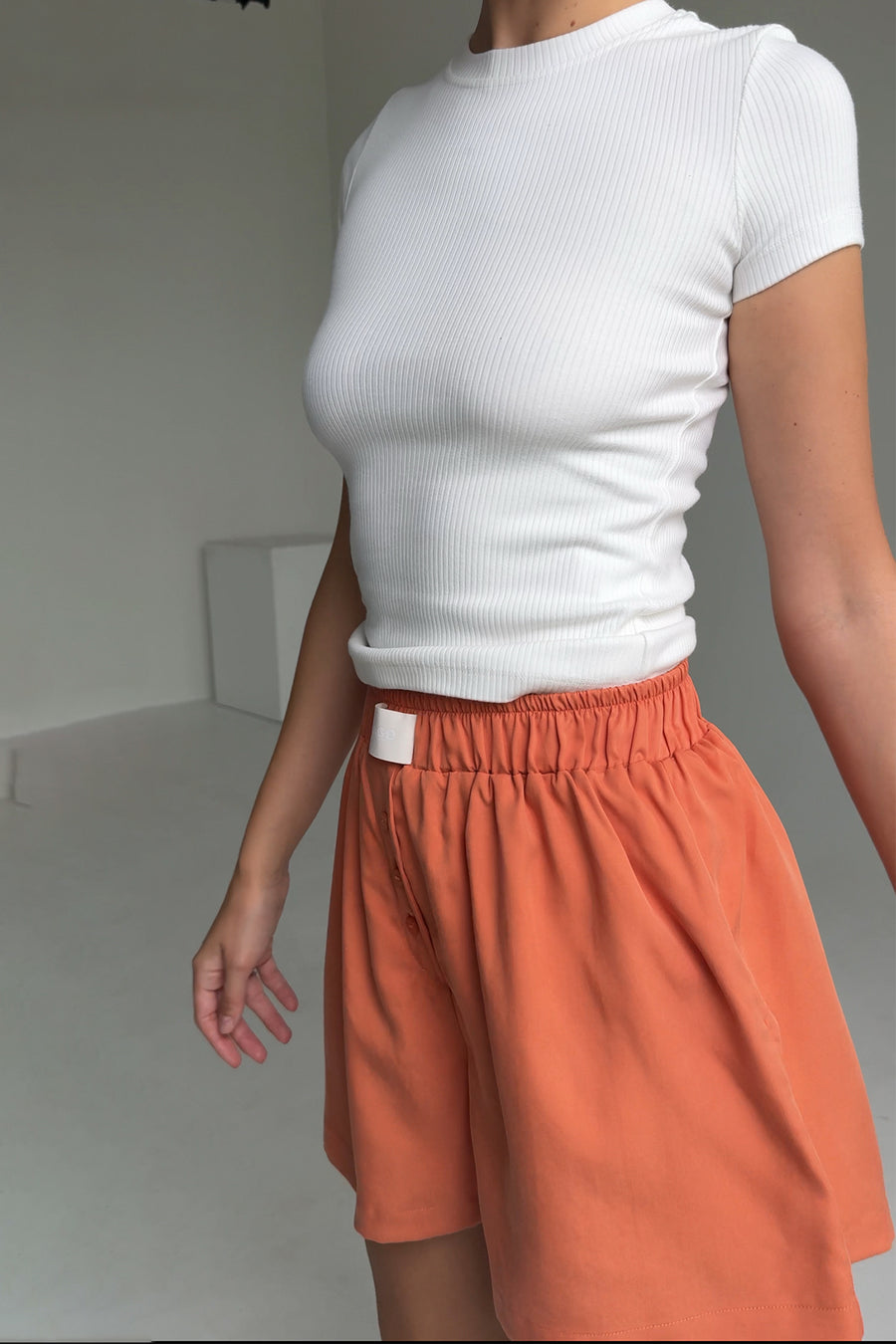 Tencel™ shorts / 09 / 11 / peach sorbet
