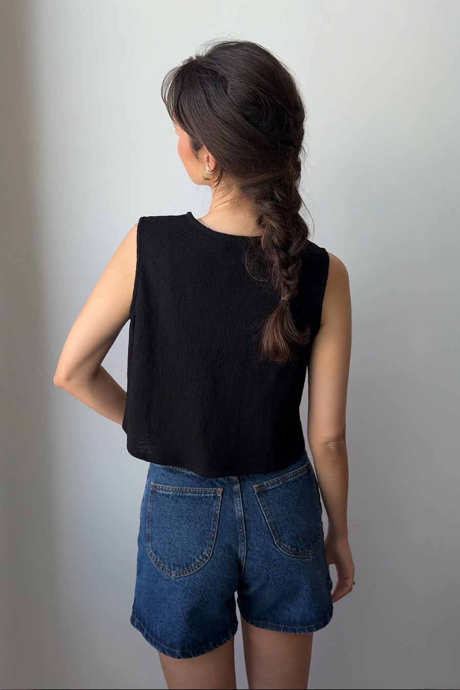 Shirt in cotton / 12 / 24 / onyx black