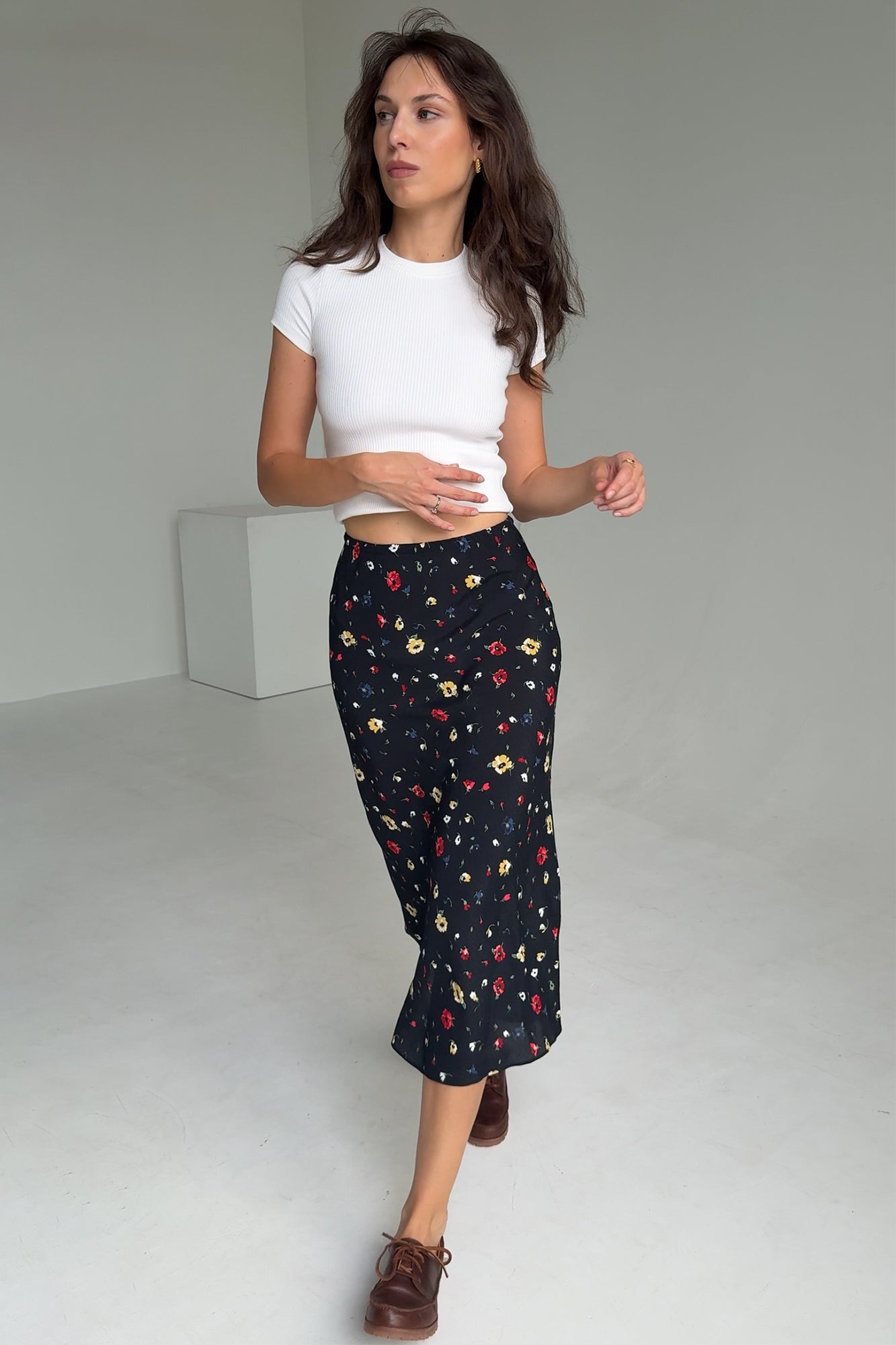 Skirt in viscose / 07 / 13 / summer meadow