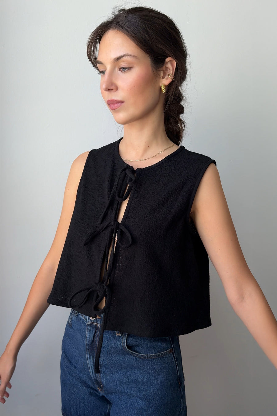 Shirt in cotton / 12 / 24 / onyx black