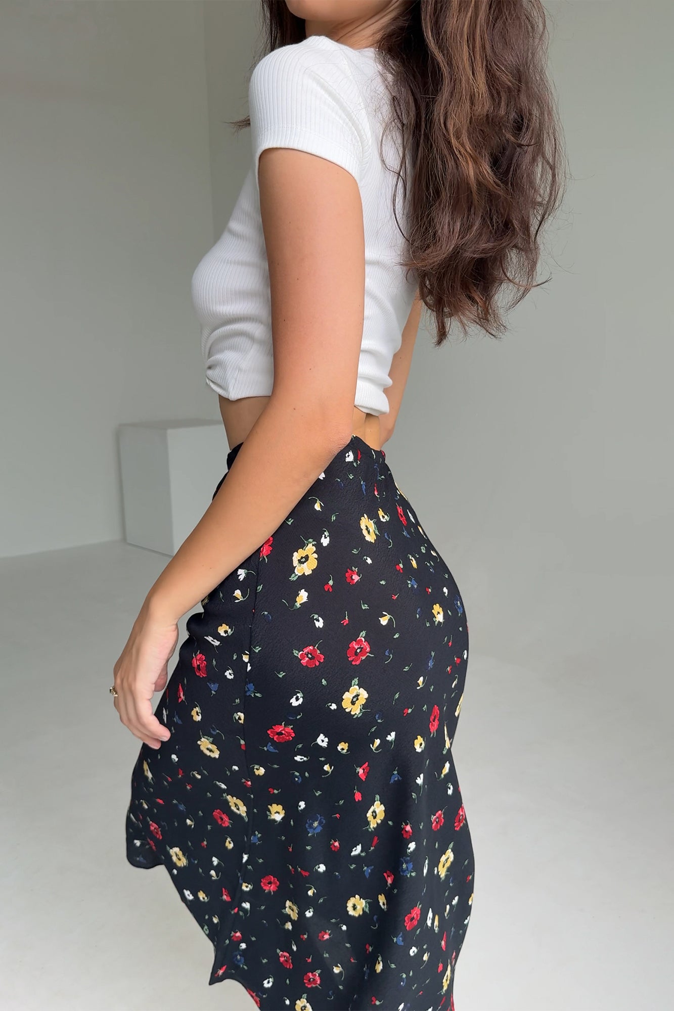 Skirt in viscose / 07 / 13 / summer meadow