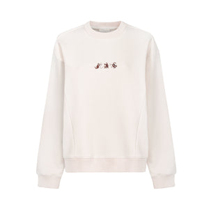 Sweatshirt in organic cotton / 17 / 19 / cream white