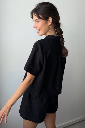 Shirt in cotton / 12 / 01 / ink black