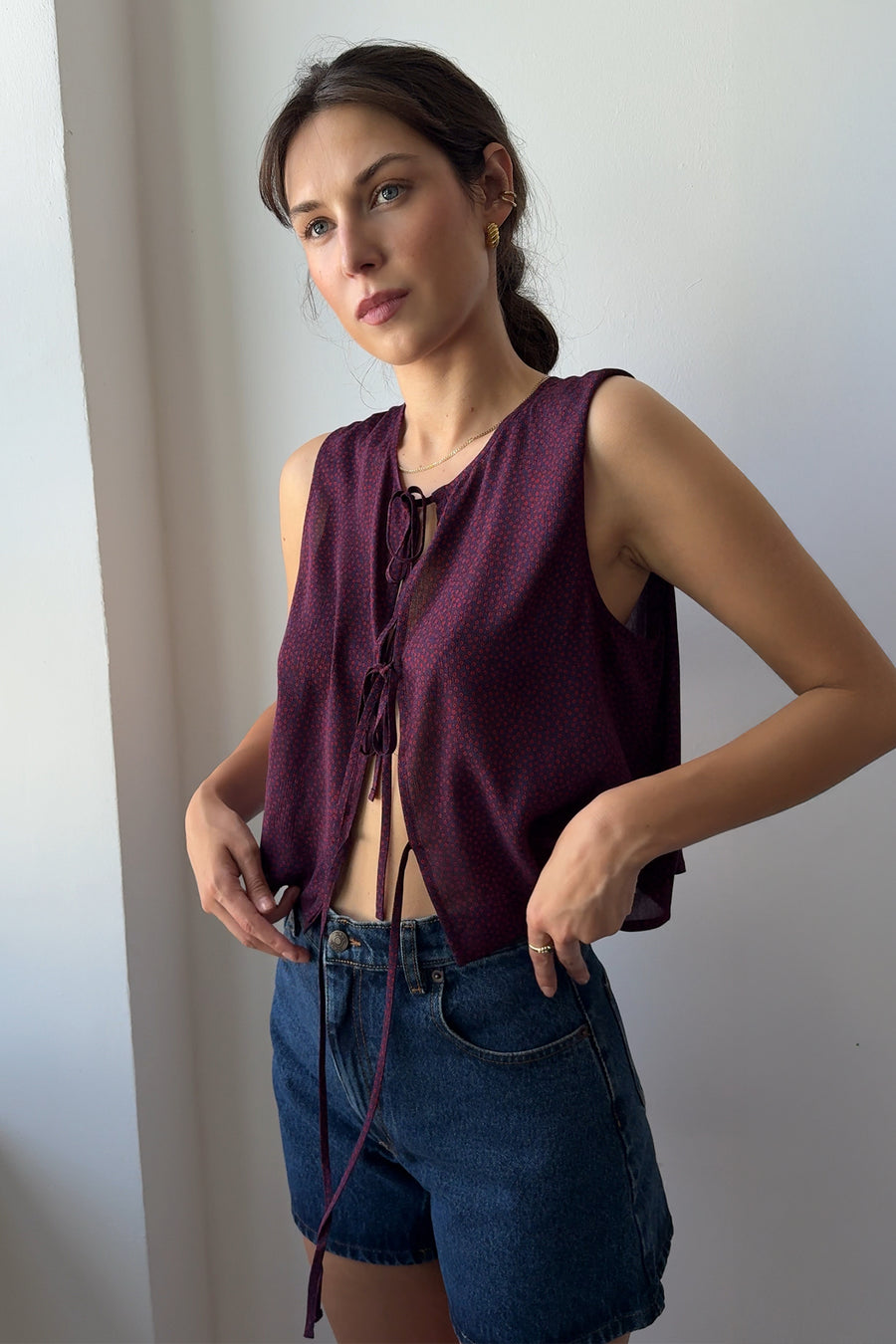 Shirt in viscose / 12 / 24 / midnight bloom