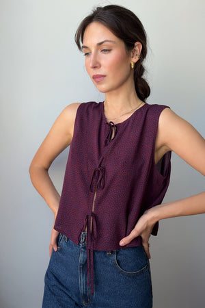 Shirt in viscose / 12 / 24 / midnight bloom