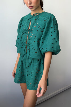 Shirt in cotton / 12 / 15 / ivy green