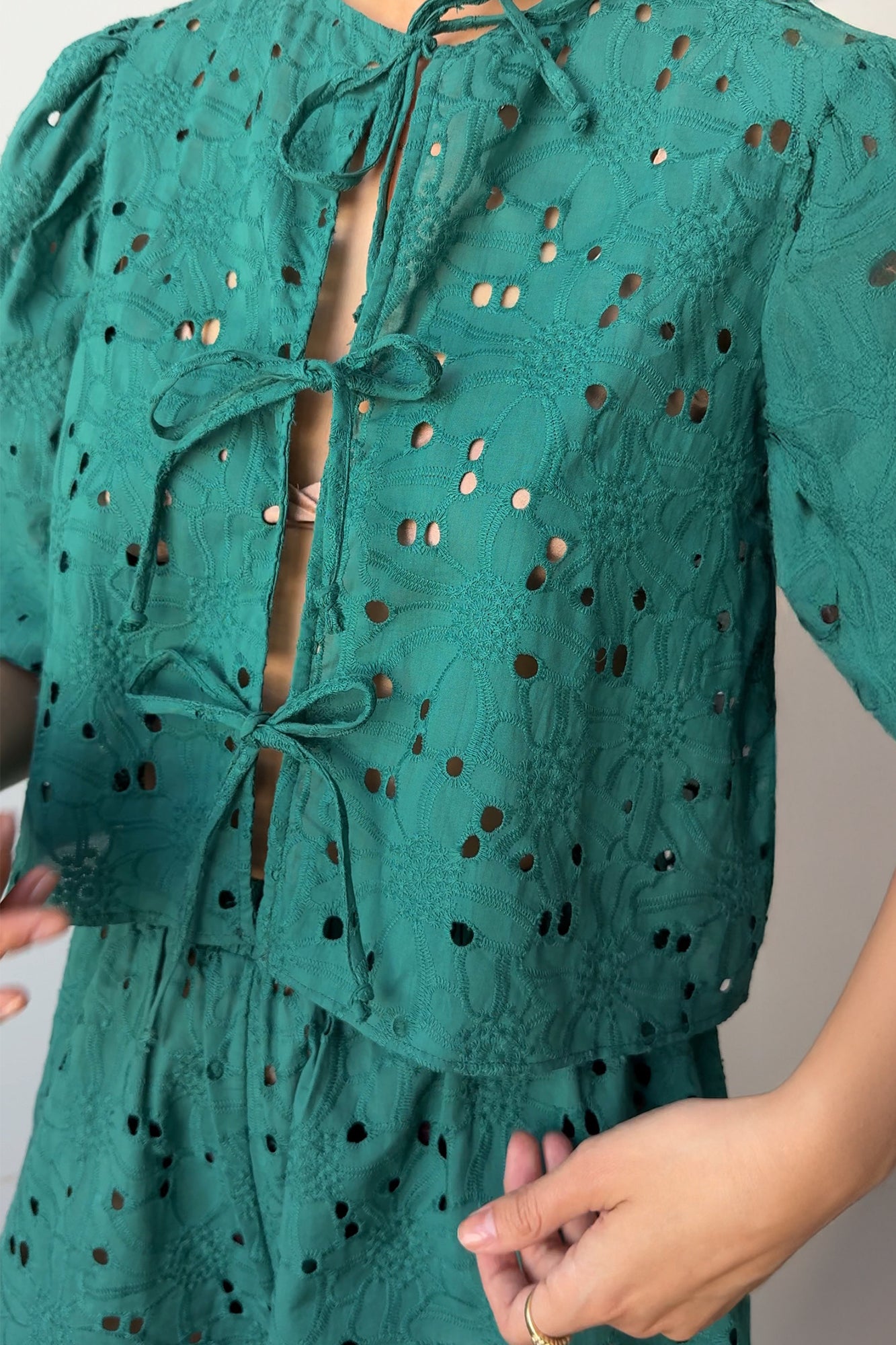 Shirt in cotton / 12 / 15 / ivy green