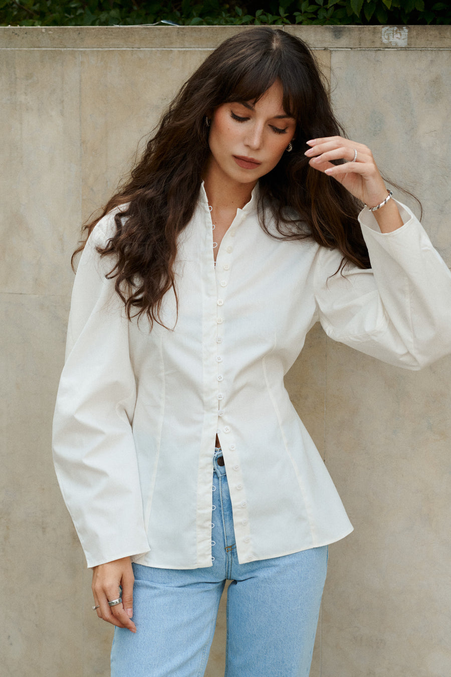 ?The model is 178 cm tall and wears size XS? *jeans-from-recycled-cotton-05-18-light-indigo*