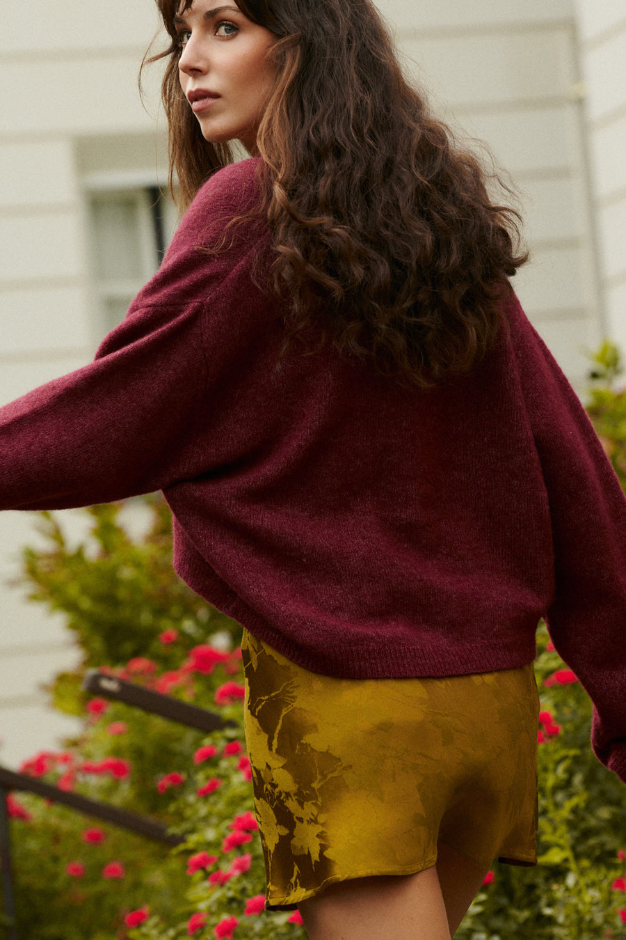 Skirt in rayon / 07 / 26 / olive garden