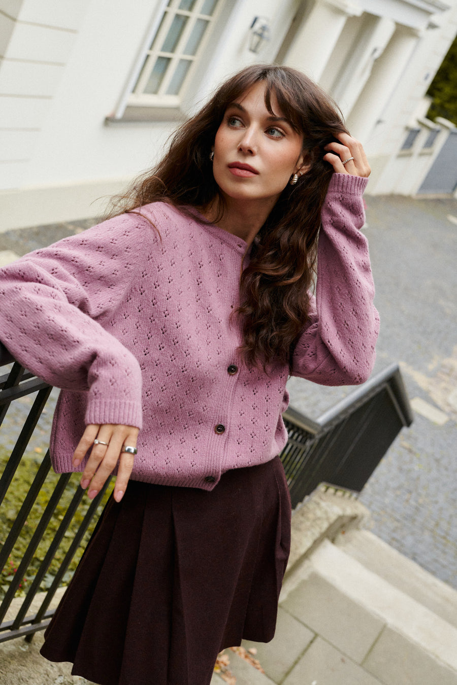 ?The model is 178 cm tall and wears size M/L?
*skirt-with-wool-07-21-dark-grapes*