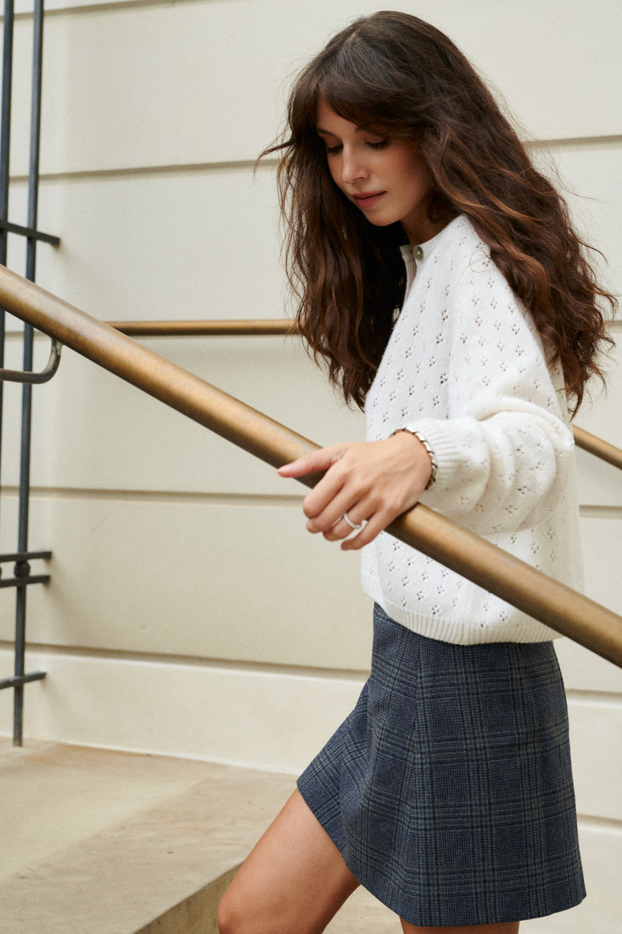 ?The model is 178 cm tall and wears size M/L? *wool-skirt-07-14-silver-lake*
