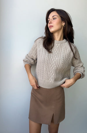 Tencel™ skirt / 07 / 02 / walnut shell