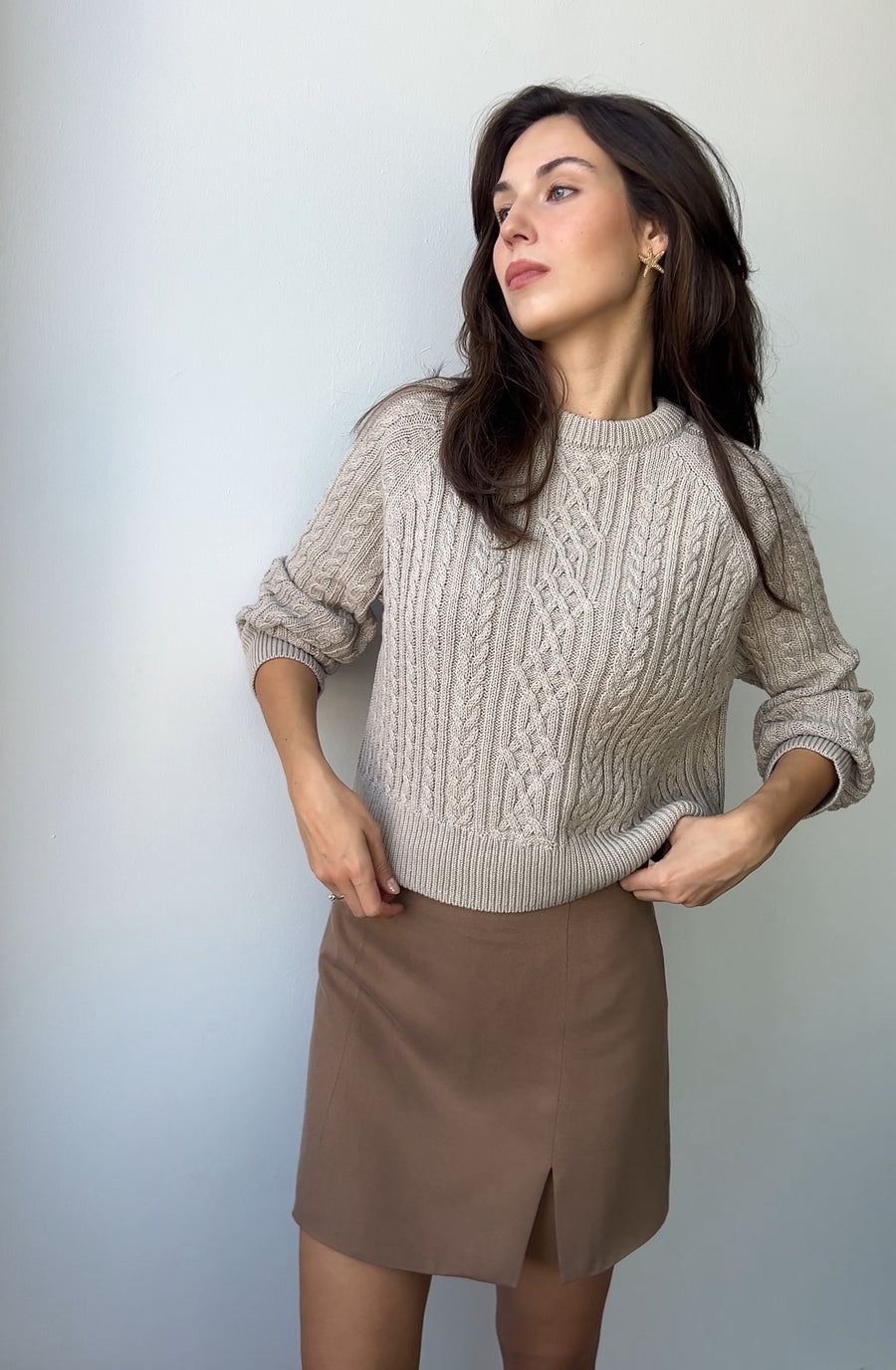 Tencel™ skirt / 07 / 02 / walnut shell