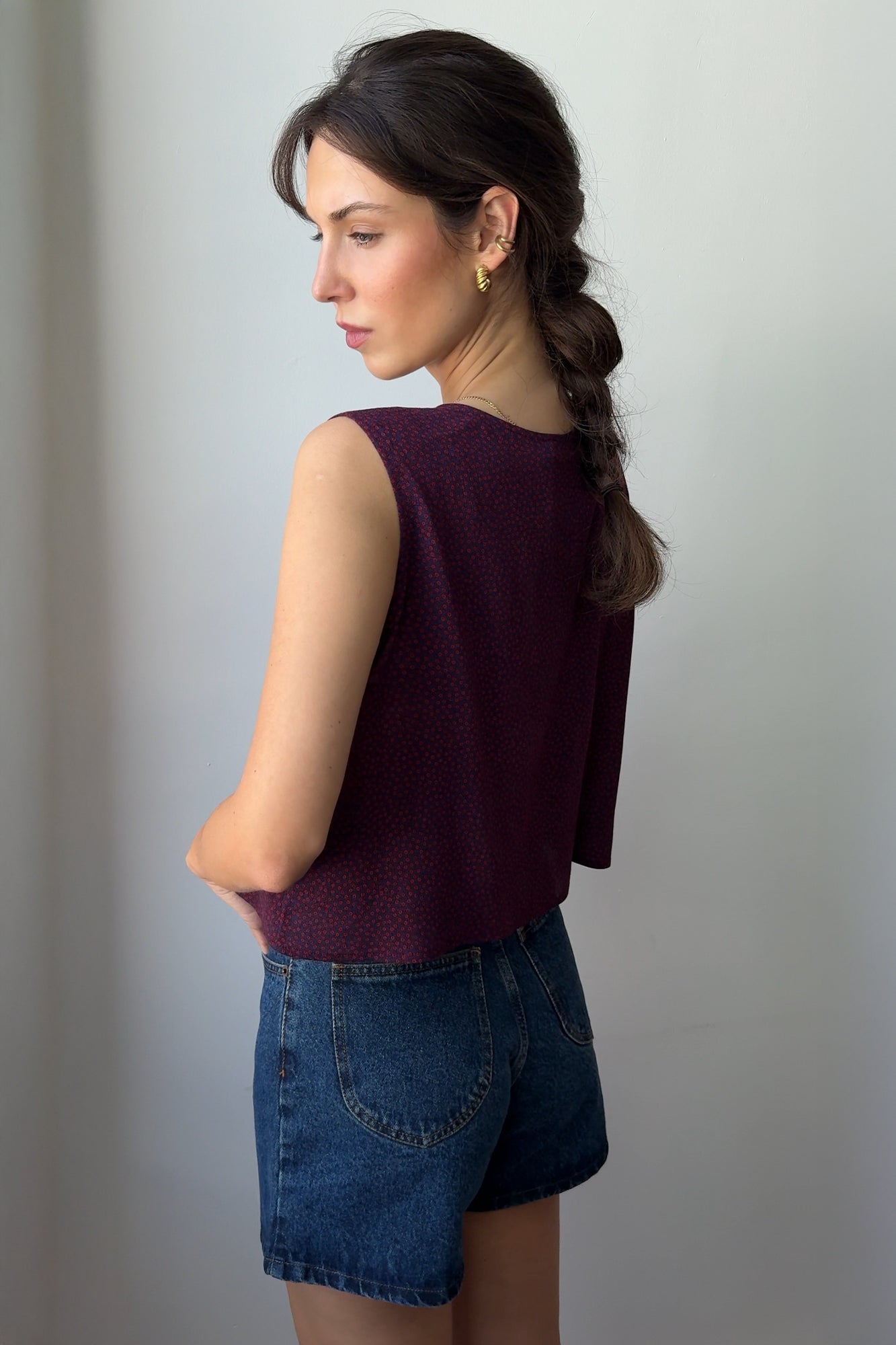 Shirt in viscose / 12 / 24 / midnight bloom