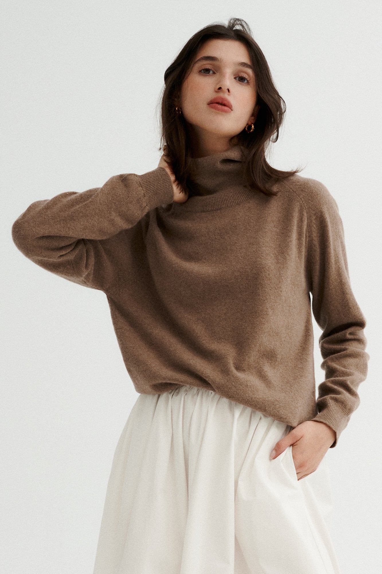 Sweater in merino wool / 16 / 13 / antique brown