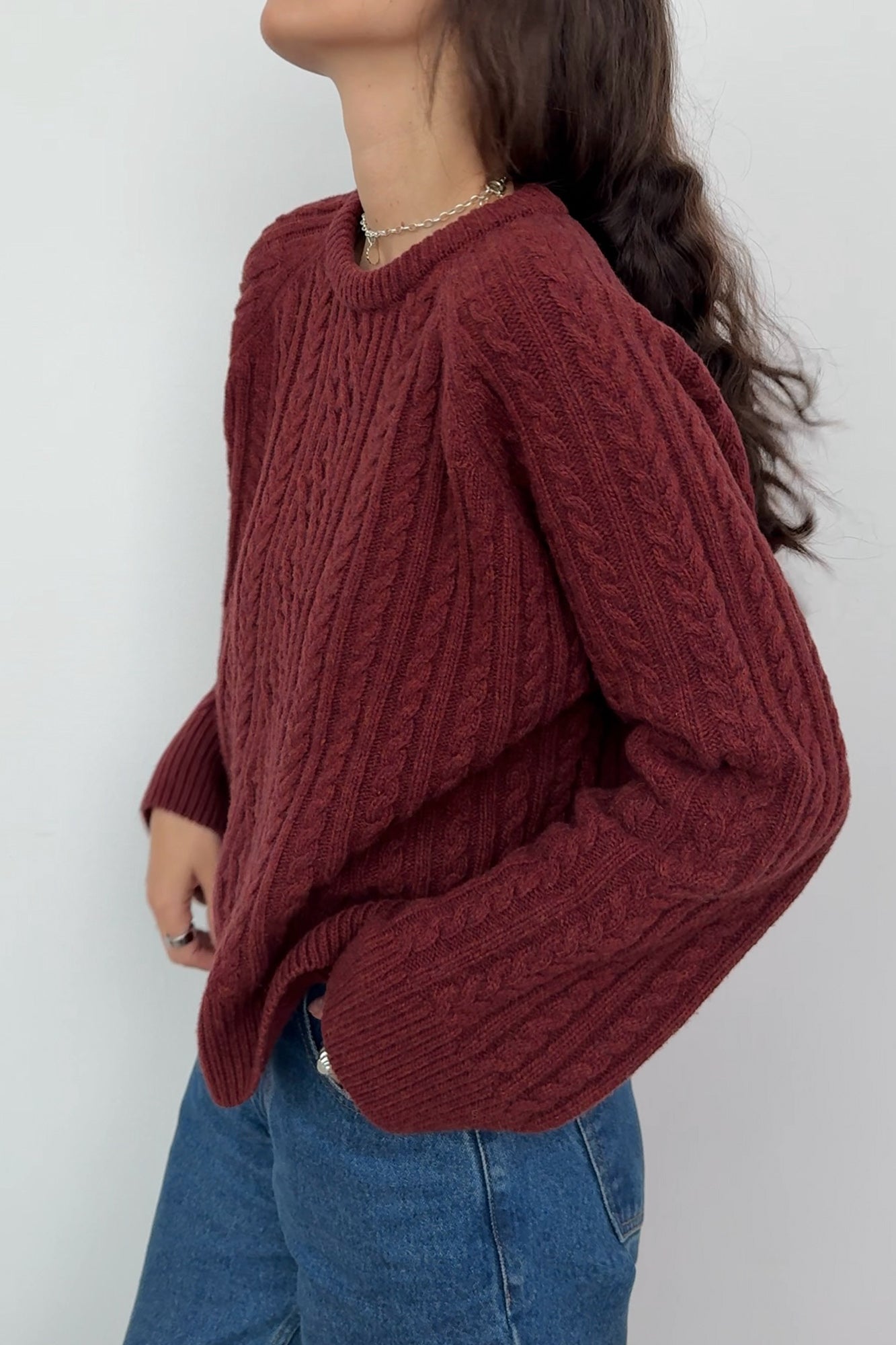 Sweater in wool / 16 / 19 / autumn leaves ?The model is 178 cm tall and wears size M/L?