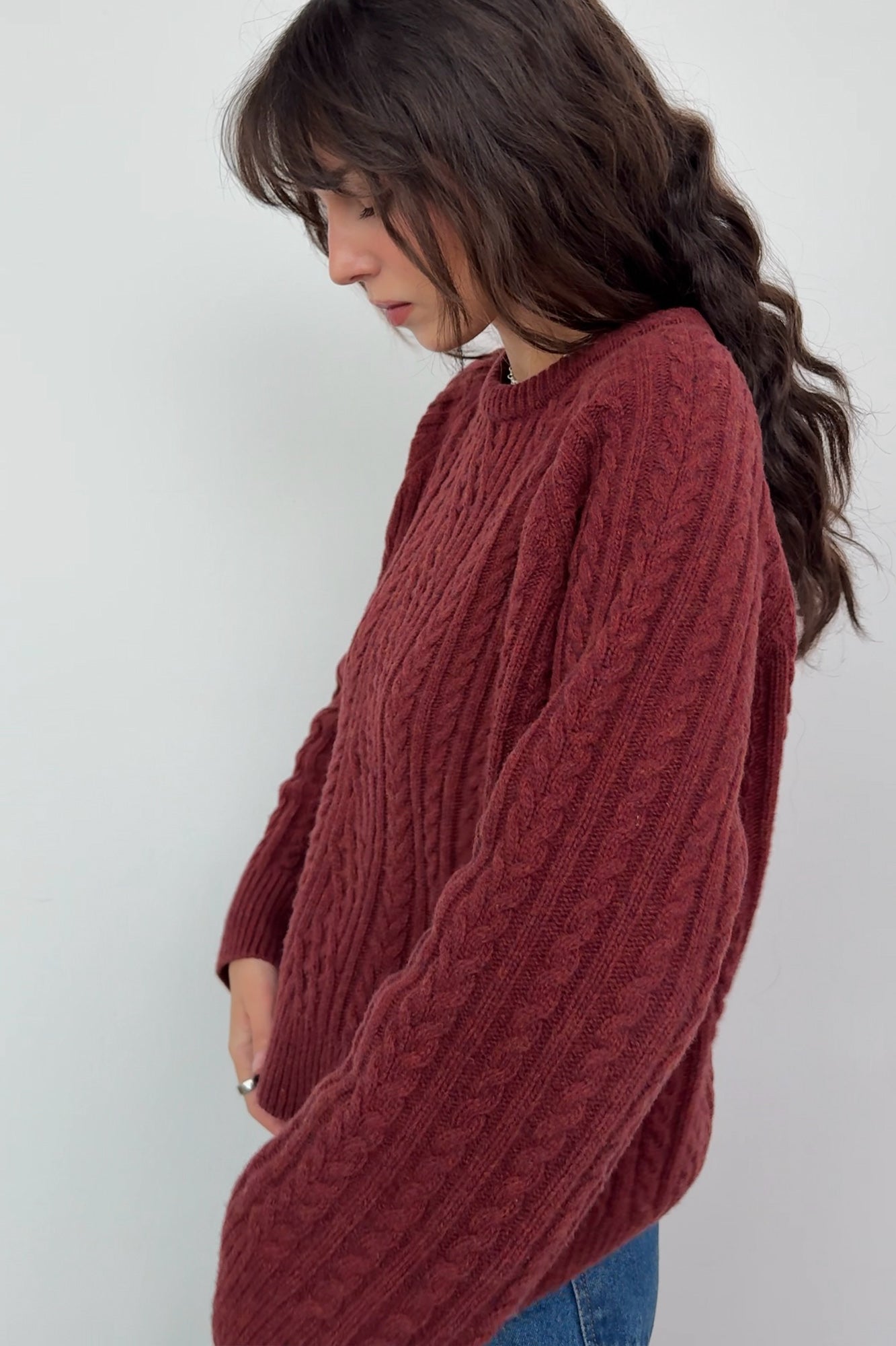 Sweater in wool / 16 / 19 / autumn leaves ?The model is 178 cm tall and wears size M/L?