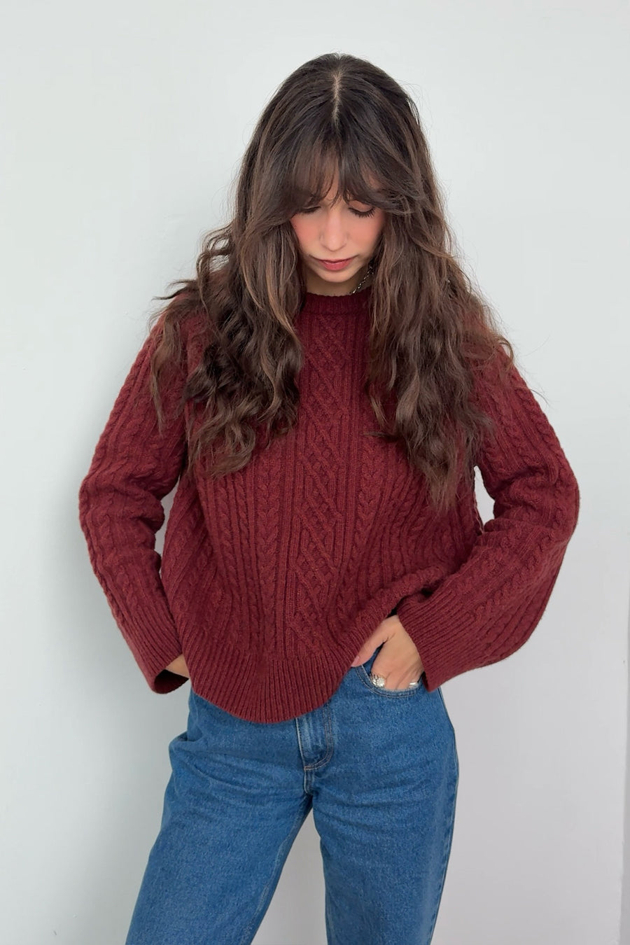 Sweater in wool / 16 / 19 / autumn leaves ?The model is 178 cm tall and wears size M/L?