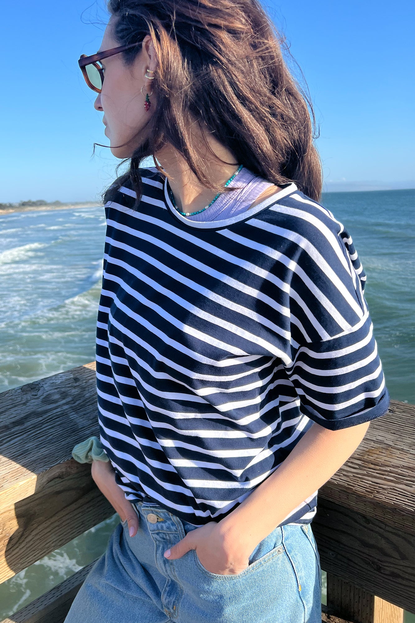T-shirt in organic cotton / 13 / 02 / breton stripes