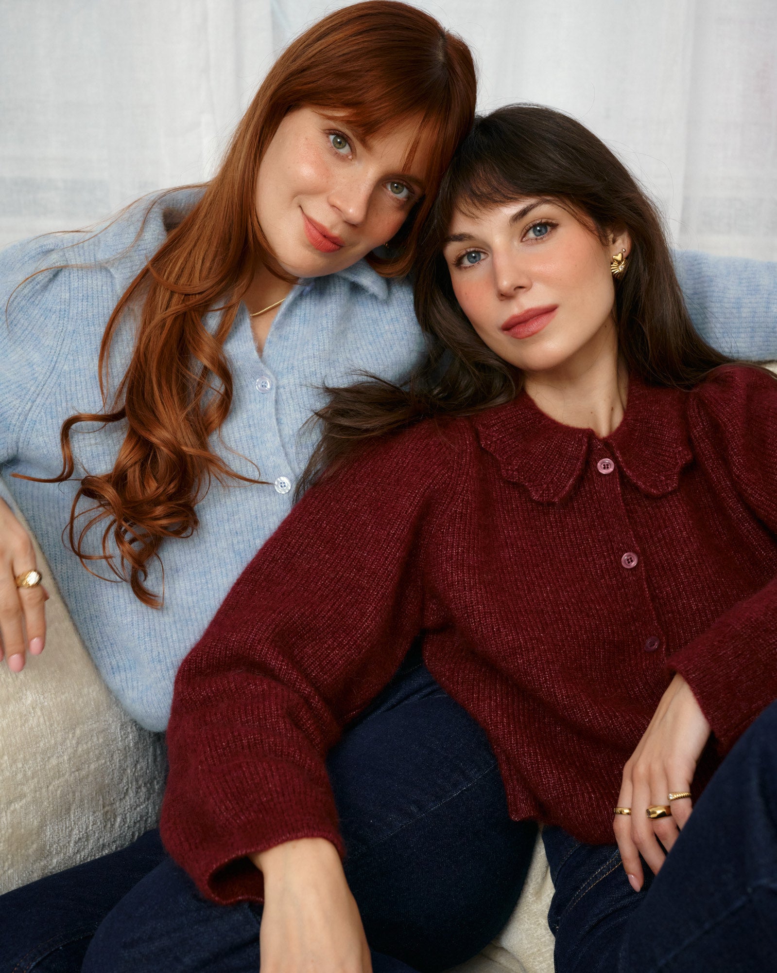 Alpaca wool–blend cardigan / 16 / 23 / mauvewood