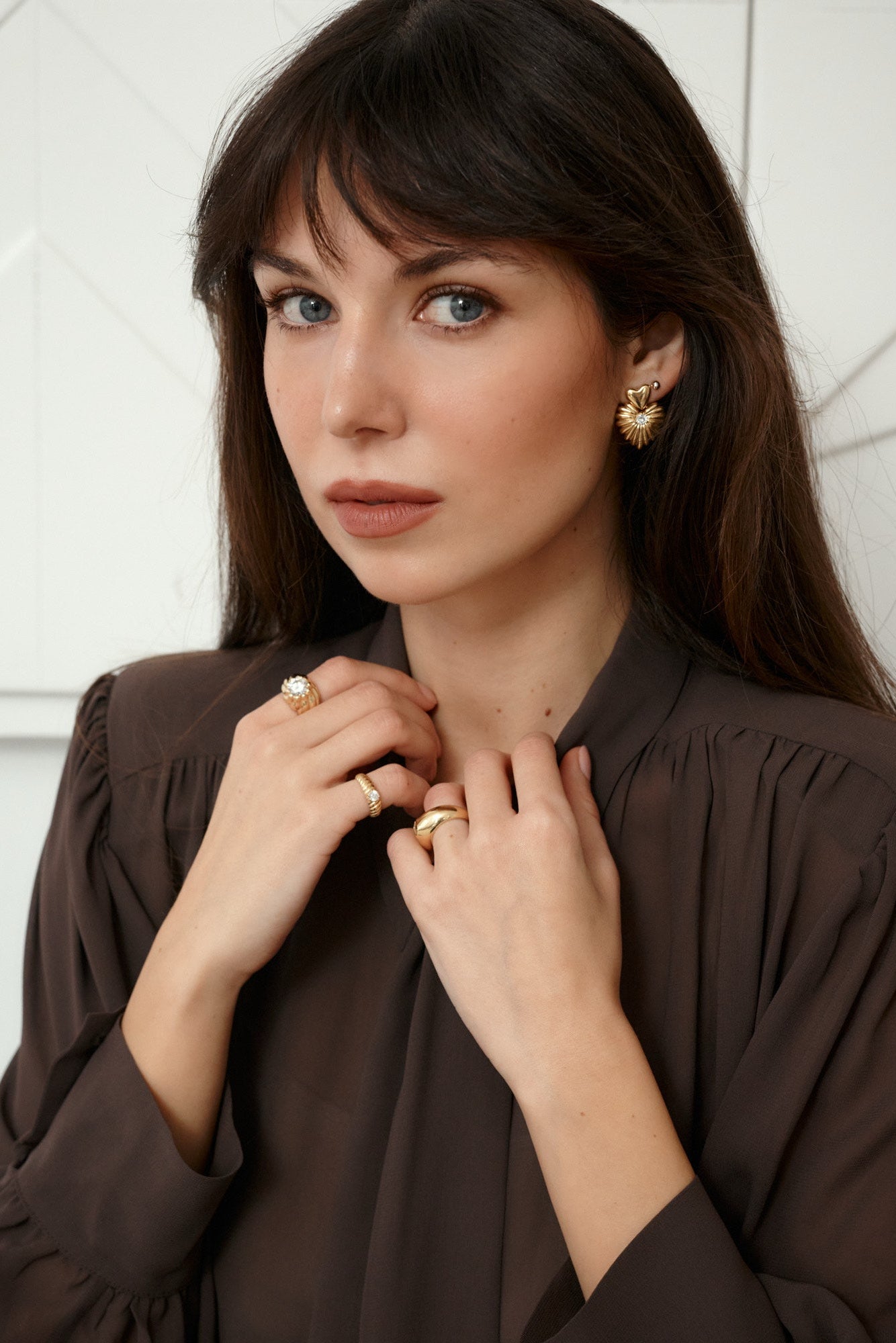 Viscose shirt / 12 / 26 / hot chocolate