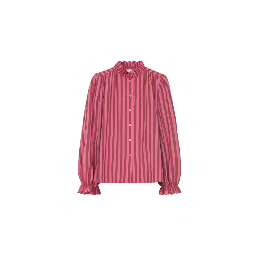 Shirt in cotton / 12 / 35 / candy stripes