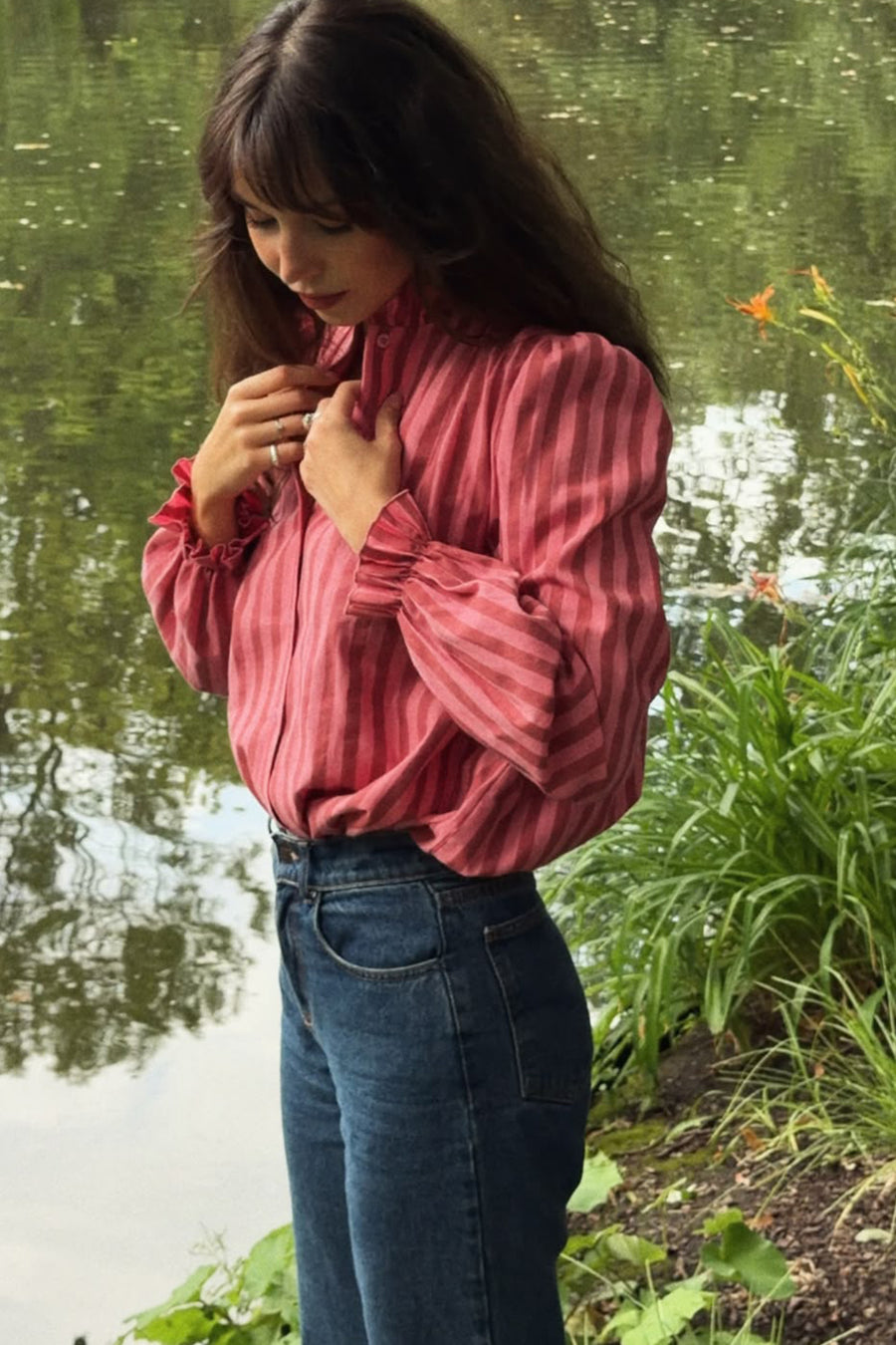 Shirt in cotton / 12 / 35 / candy stripes