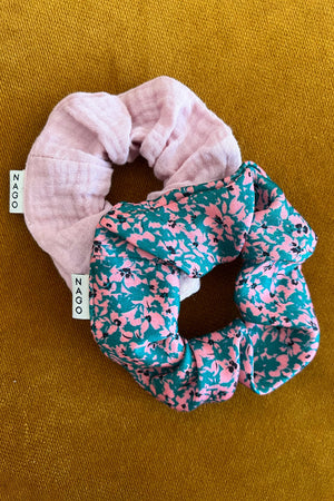 Scrunchie set / pink meadow