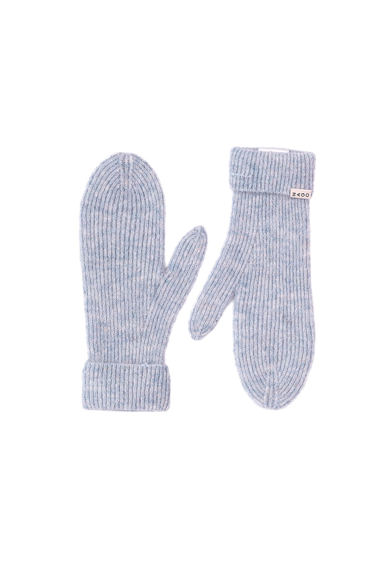 Alpaca wool–blend mittens / 21 / 25 / glacier blue