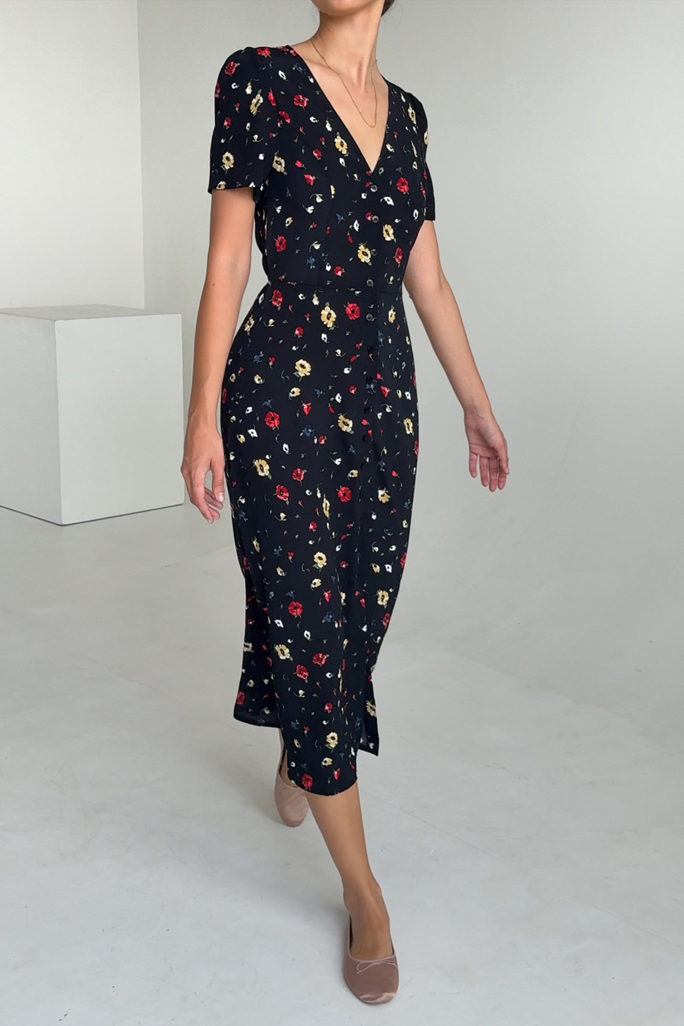 Dress in viscose / 03 / 33 / summer meadow