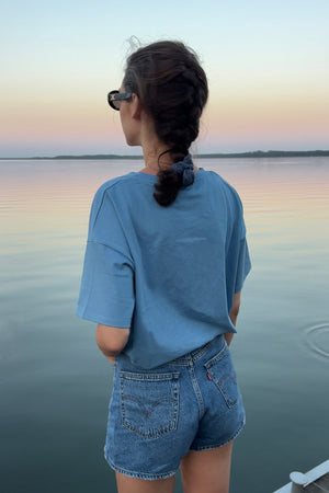 T-shirt in organic cotton / 13 / 02 / sky blue