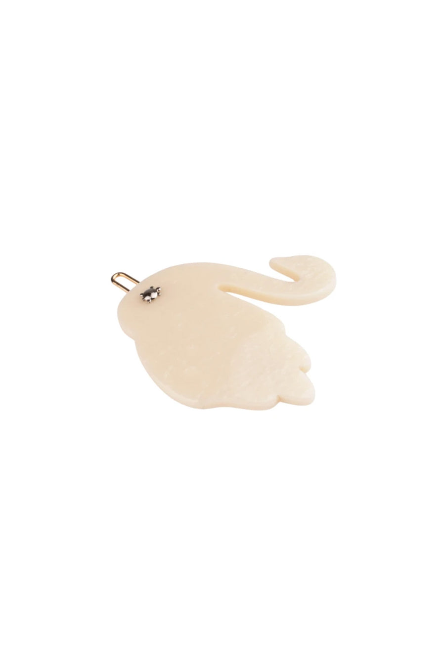 Swan Hair Clip / Pearly