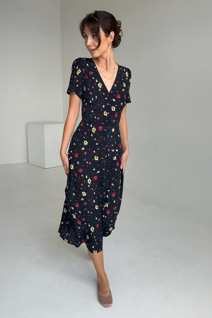 Dress in viscose / 03 / 33 / summer meadow