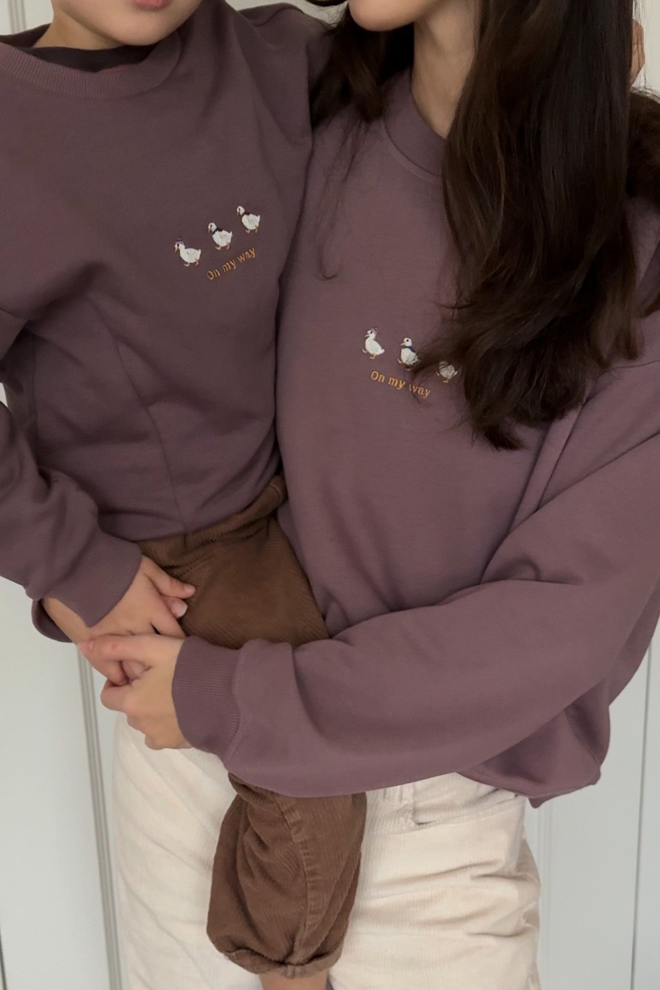 Sweatshirt in cotton / 17 / 19 / dusty mauve *sweatshirt-in-cotton-17-21-dusty-mauve*