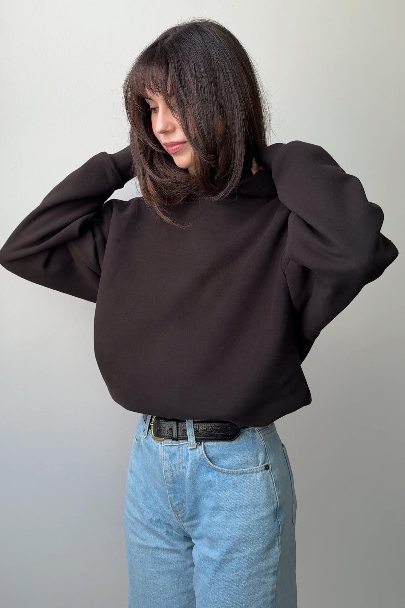 Sweatshirt in cotton / 17 / 15 / dark wood