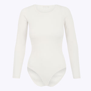 Bodysuit in organic cotton / 01 / 02 / cream white