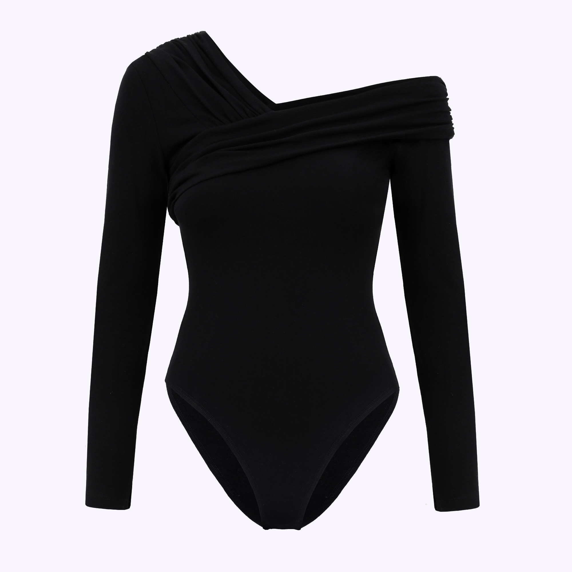 Bodysuit in organic cotton / 01 / 26 / onyx black
