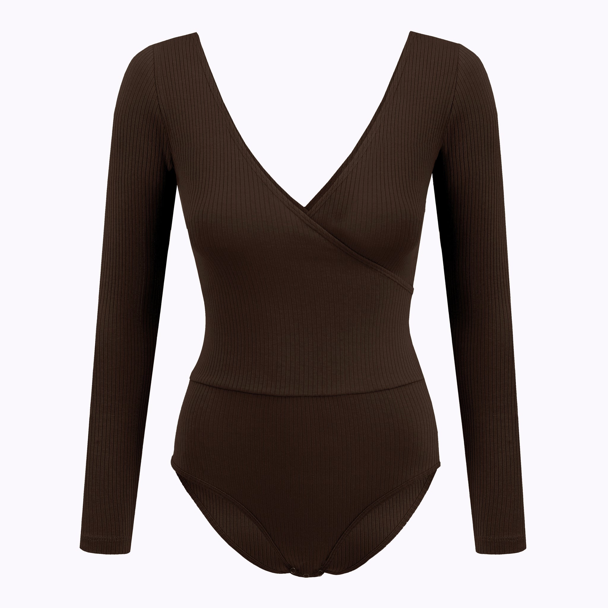 Bodysuit in organic cotton / 01 / 06 / dark chocolate