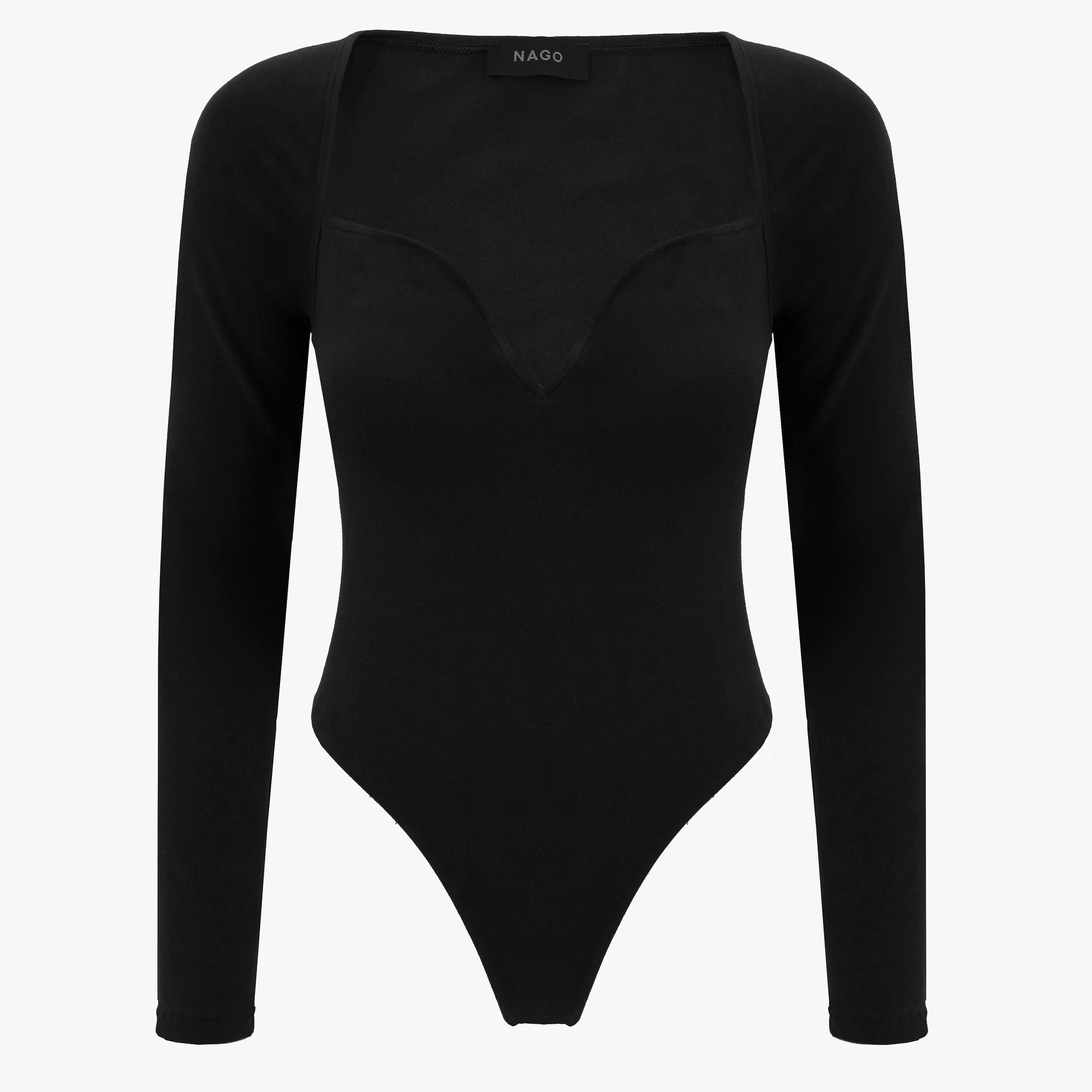 Bodysuit in organic cotton / 01 / 21 / onyx black
