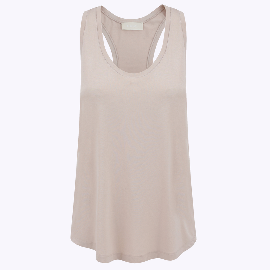 Ecovero tank top / 10 / 12 /sandshell