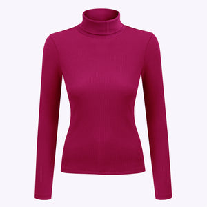 Turtleneck in organic cotton / 15 / 02 / wild orchid